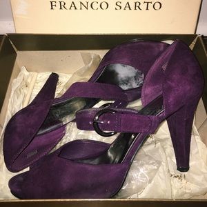 Franco Sarto Purple Suede Heel
